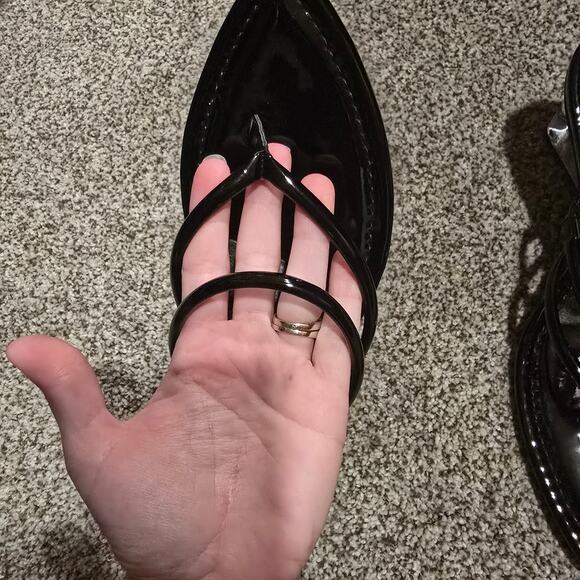 Women's J. Lo Jennifer Lopez Black "Zurin" Strappy Heels | Size 9.5 - Picture 3 of 9